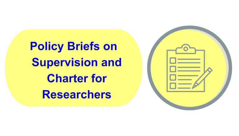 New Policy Briefs Available: Supervision and Charter for Researchers